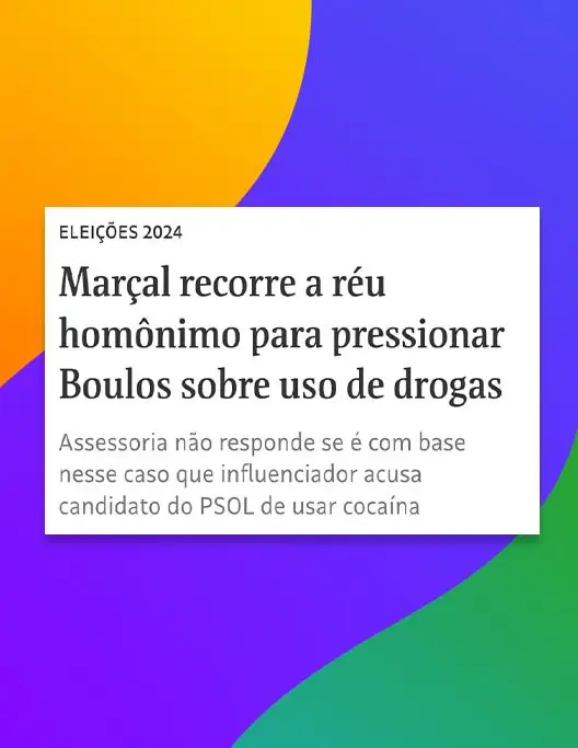 MARÇAL É DESMASCARADO SOBRE MENTIRAS COM BOULOS