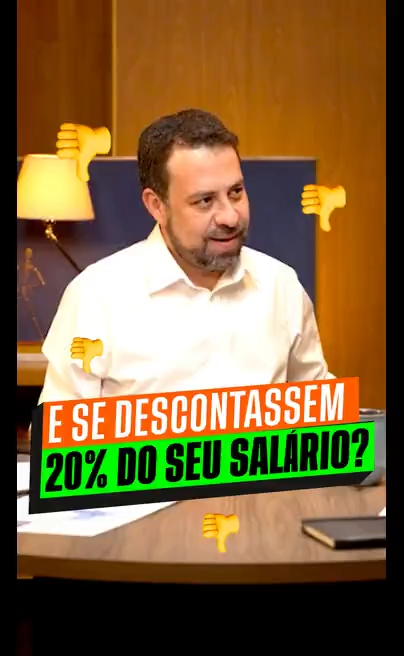 E se descontassem 20% do seu salário?