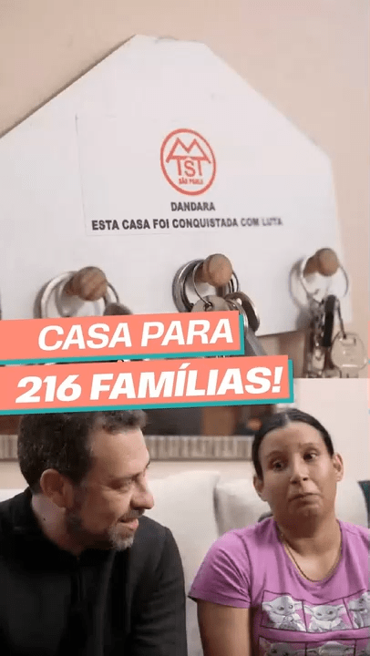 Casa para 216 famílias