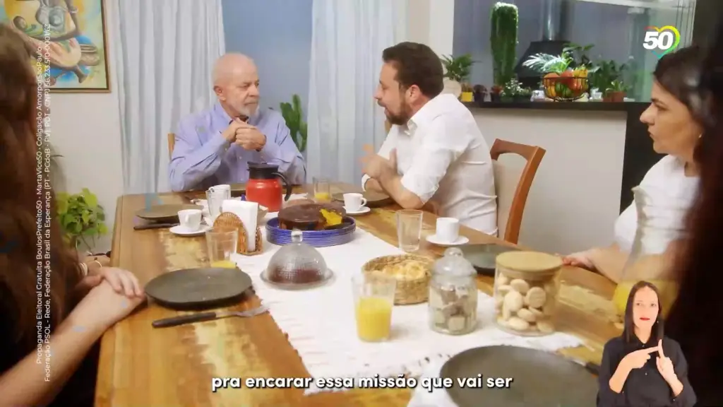 Recebi o presidente Lula em casa