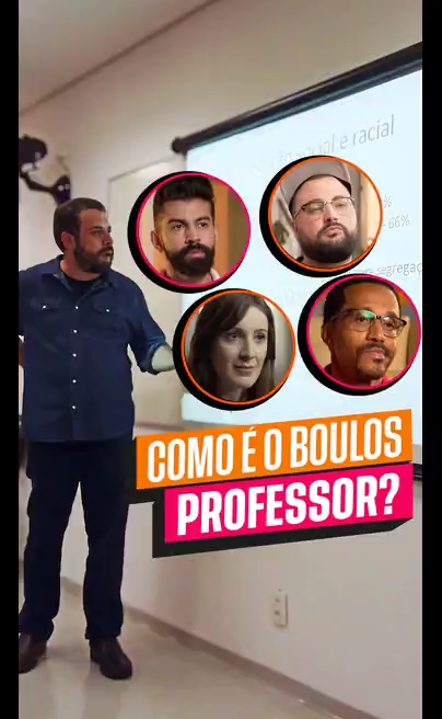 Como é o Boulos professor?