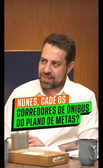 Nunes, cadê os corredores de ônibus do plano de metas?